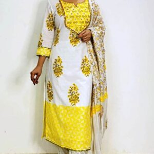 White Kurta Set