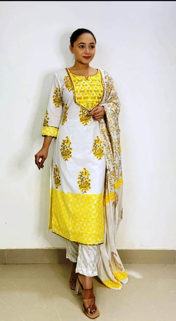 White Kurta Set